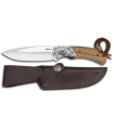 ΜΑΧΑΙΡΙ Albainox wooden huting knife. Wild boar, 32751