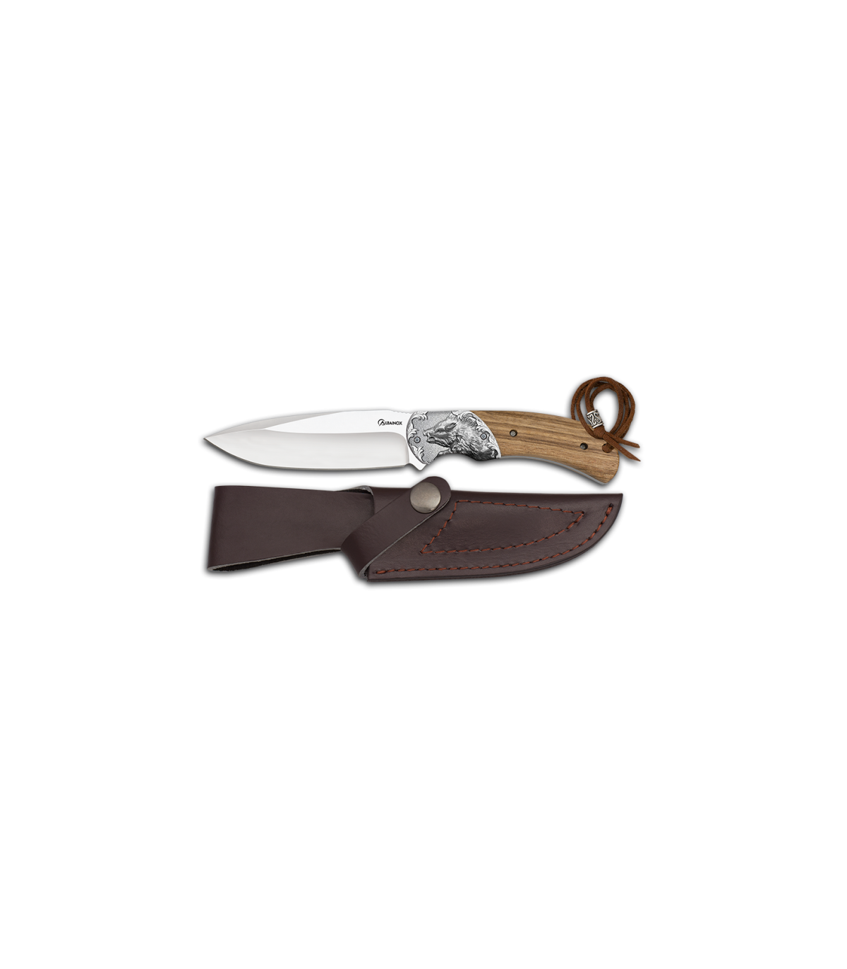 ΜΑΧΑΙΡΙ Albainox wooden huting knife. Wild boar, 32751