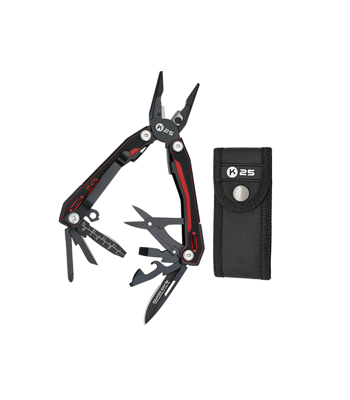 ΠΟΛΥΕΡΓΑΛΕΙΟ K25, G10 red/black pliers, 7Cr17Mov, 10 εργαλεια