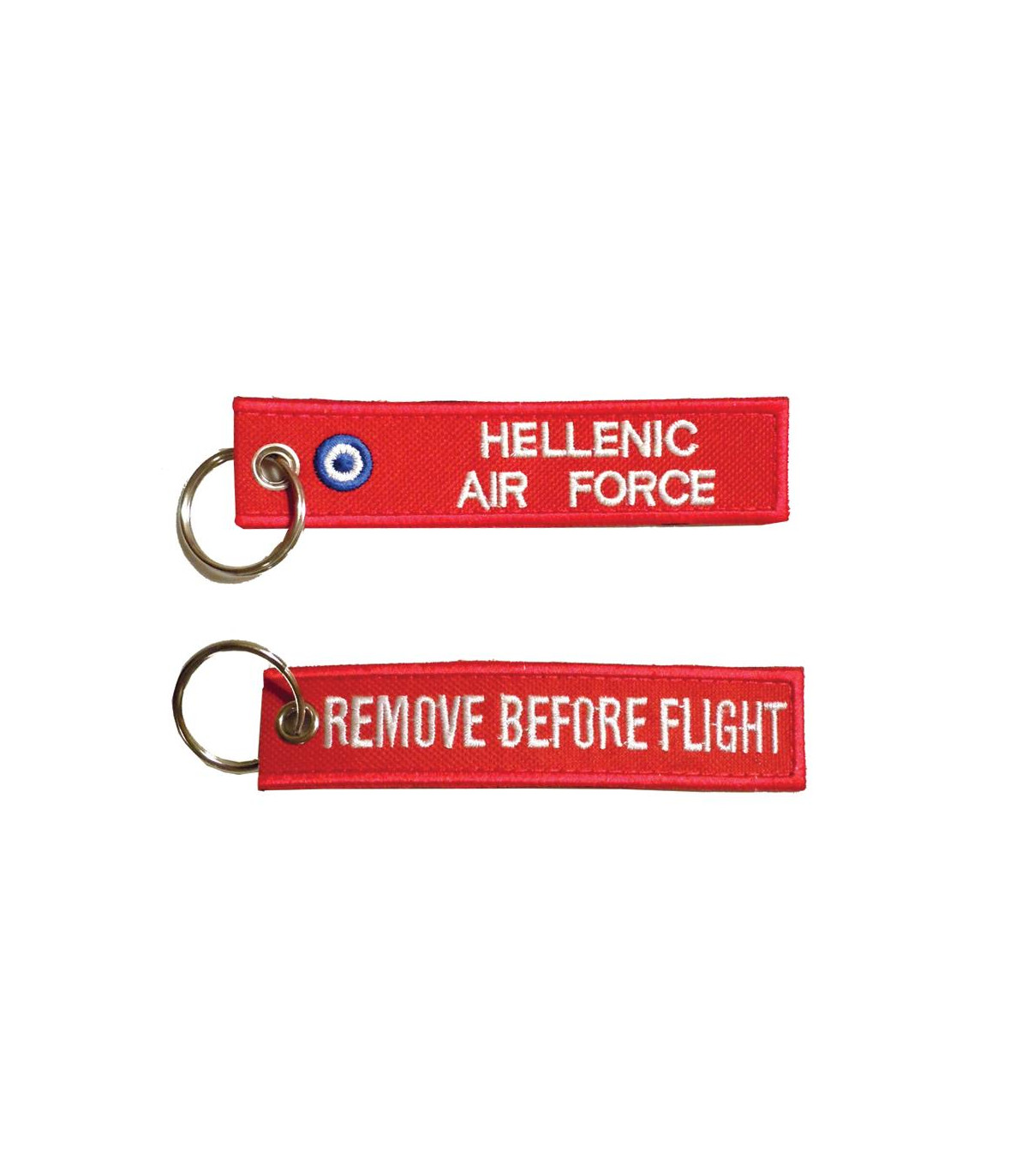Μπρελόκ με κέντημα : Hellenic Air Force (Κόκκινο)