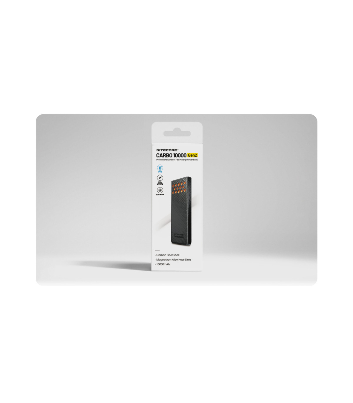 POWER BANK NITECORE CARBO 10000 GEN2, Blue