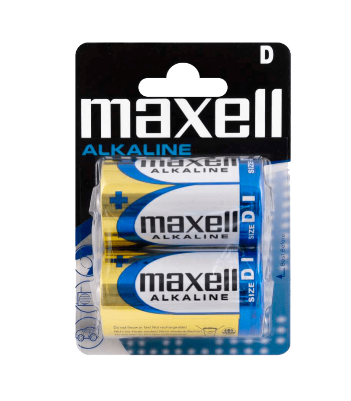 ΜΠΑΤΑΡΙΑ MAXELL Alkaline, LR20, D, BL2 (τιμή Ζεύγους)