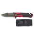 ΣΟΥΓΙΑΣ K25,Tactical pocket knife,Rubbered aluminium/red,9.4 cm , 19653