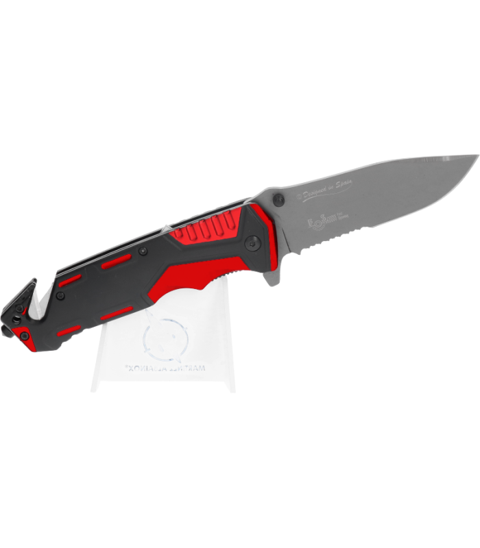 ΣΟΥΓΙΑΣ K25,Tactical pocket knife,Rubbered aluminium/red,9.4 cm , 19653