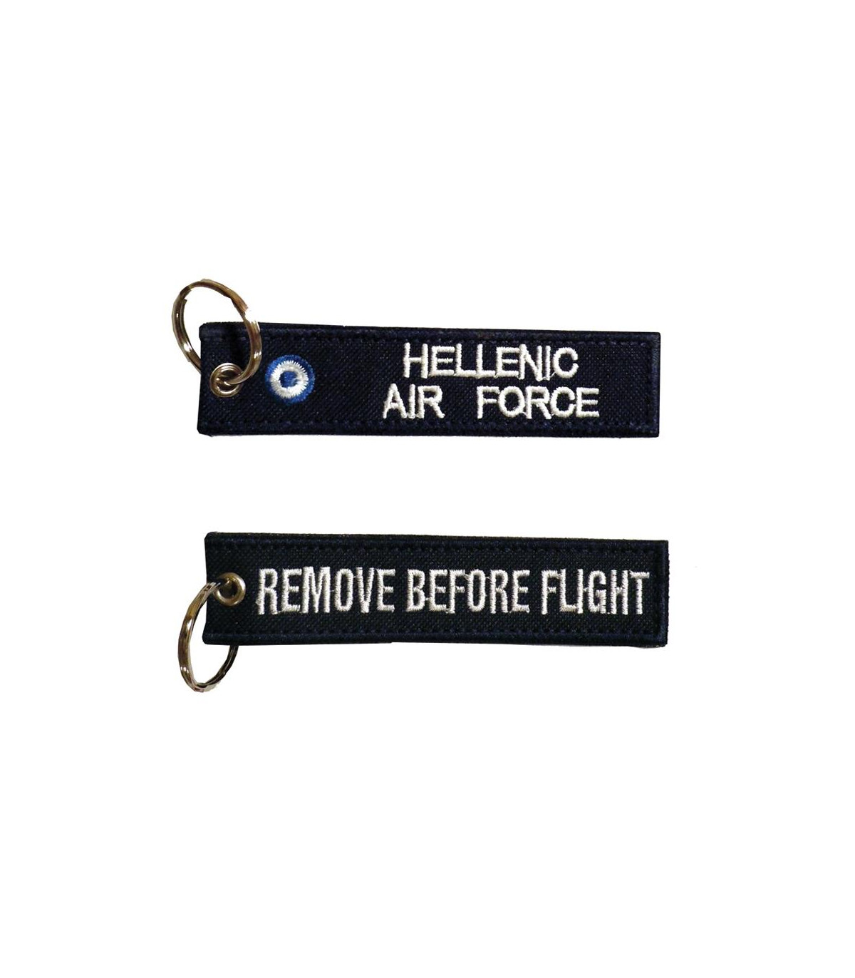Μπρελόκ με κέντημα : Hellenic Air Force (Μαύρο)