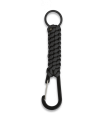 ΜΠΡΕΛΟΚ Albainox Snap hook with paracord and ring. Black, 33947-NE