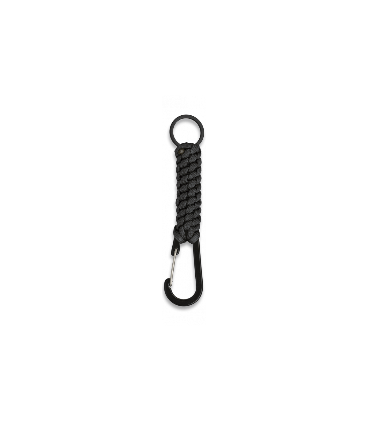 ΜΠΡΕΛΟΚ Albainox Snap hook with paracord and ring. Black, 33947-NE