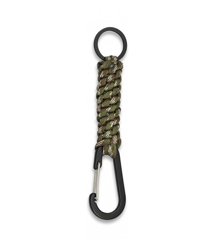 ΜΠΡΕΛΟΚ Albainox Snap hook with paracord and ring. CAMO, 33947-CP