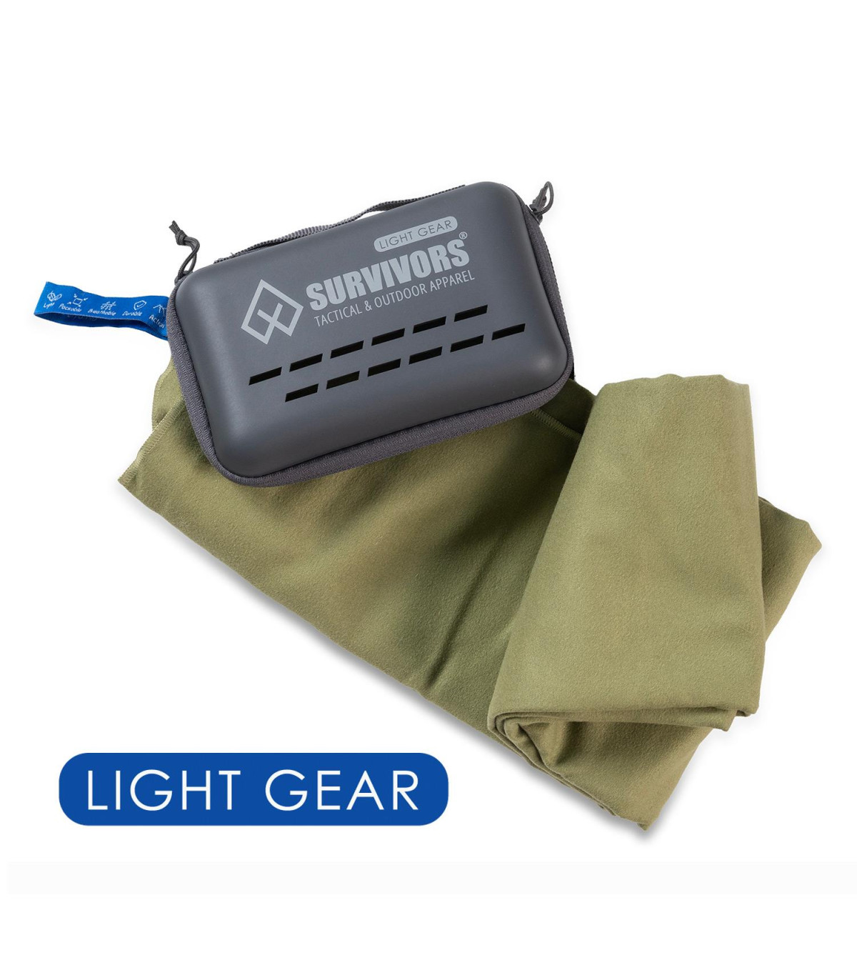 Πετσέτα Microfleece με θήκη μεταφοράς Light Gear